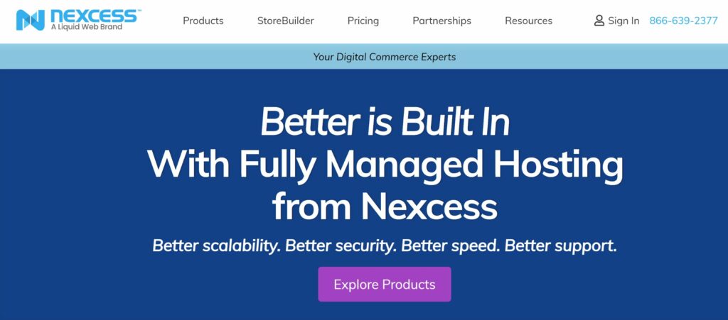 Nexcess could be the best web hosting company for your e-commerce store