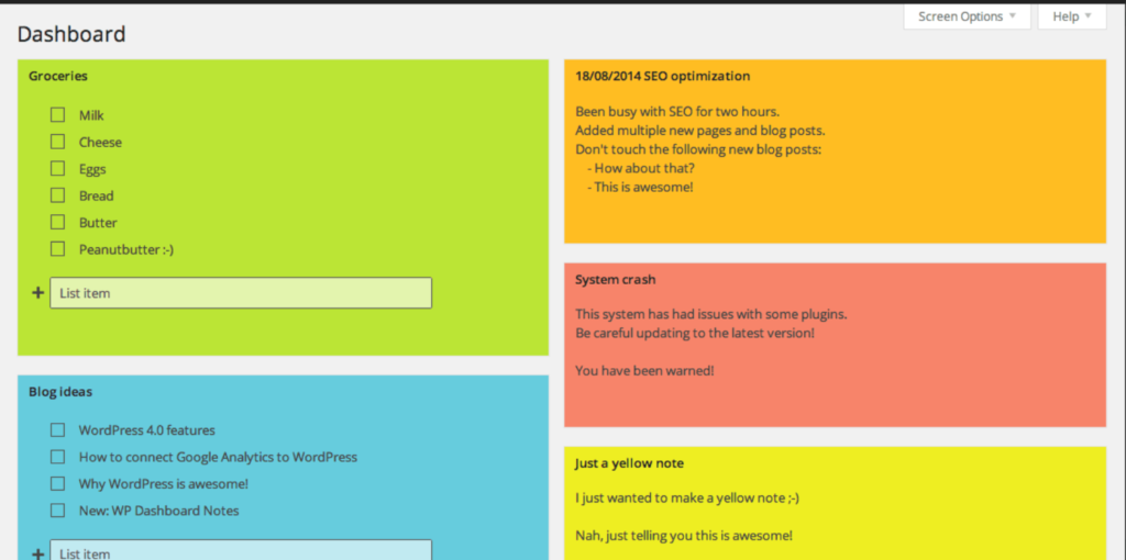 WP Dashboard Notes is one of the most useful WordPress plugins today