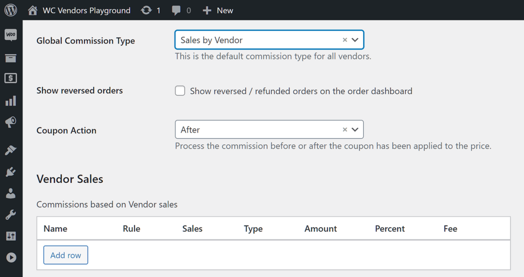 Configuring WooCommerce commissions may involve using Sales by Vendor Tiered Commission Type for your marketplace