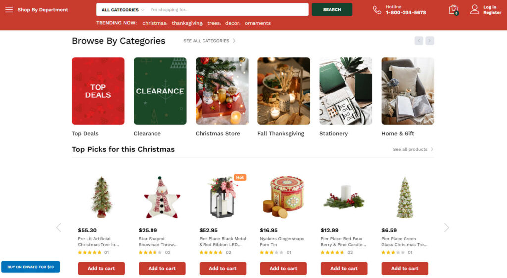 MartFury is a great multi-vendor ecommerce website template