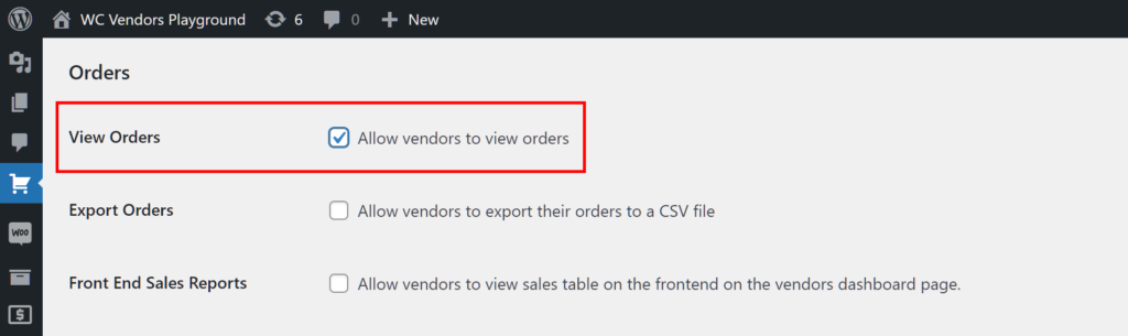 Allowing vendors to view marketplace orders